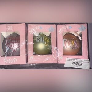 NEW TMT Podcast The Toast 2022 Holiday Ornament Set of three